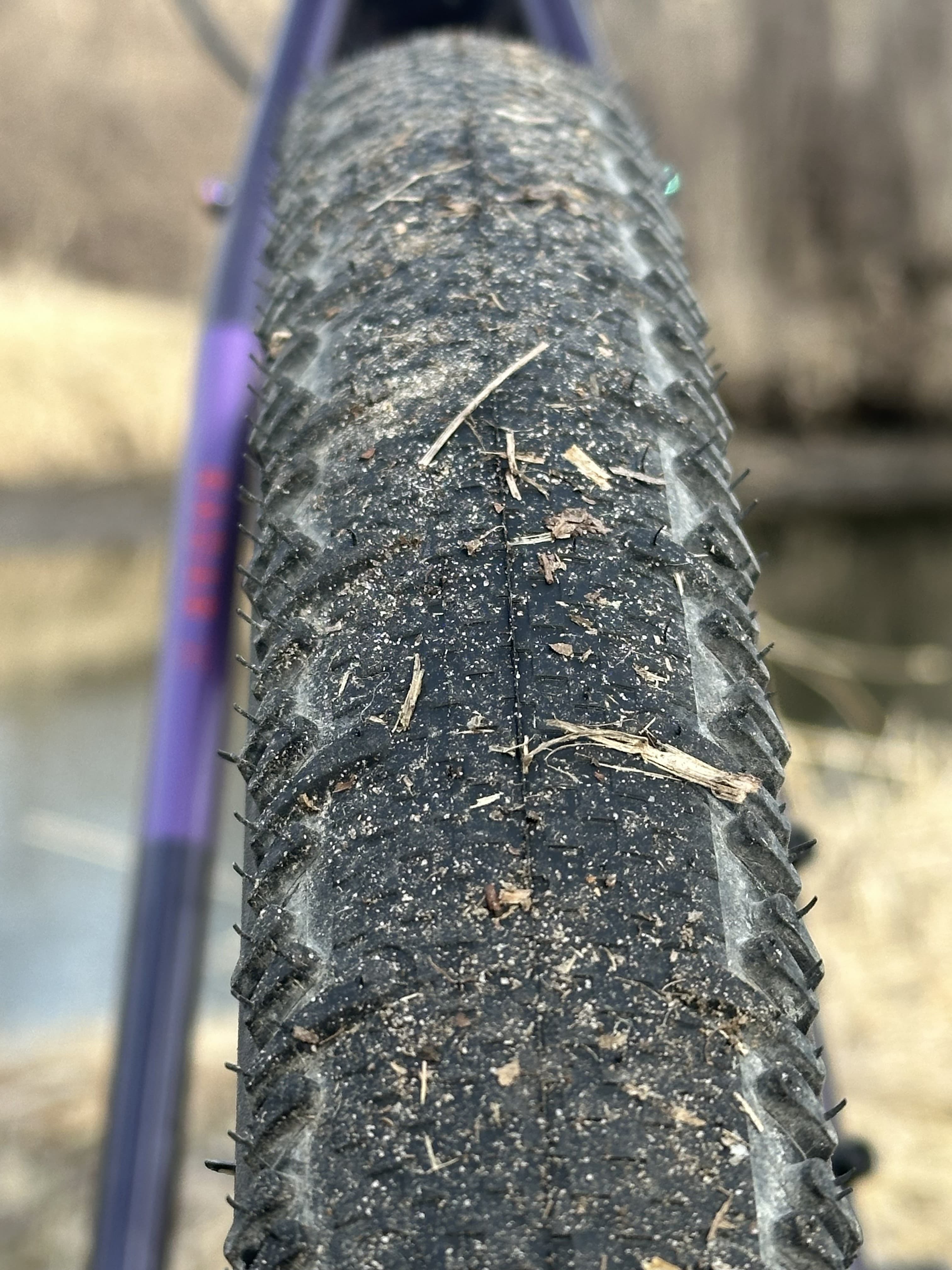 Mounted Schwalbe G-One RS rear tire on Breezer bike